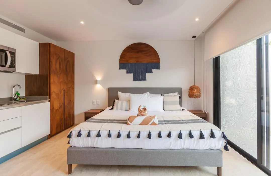 Estudio Tranquilo En La Veleta Con Jardin, Alberca, Gimnasio Y Cerca Del Centro De Tulum A111-1