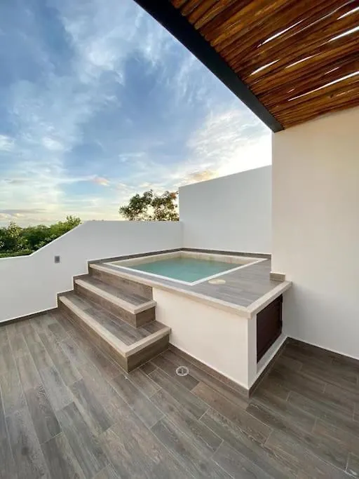 Penthouse En La Veleta Tulum Con Alberca Privada-1