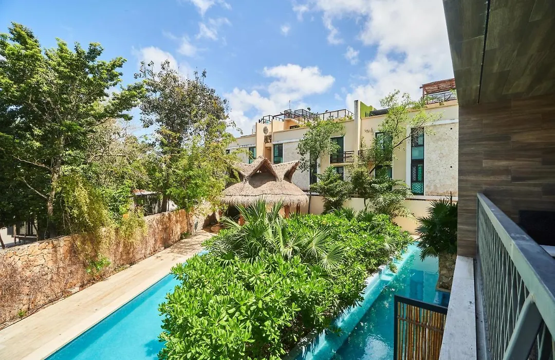 Fascinating Apartment Aldea Zama Balcony With Pool View Shared Pool, Sun Loungers & Palapa-1