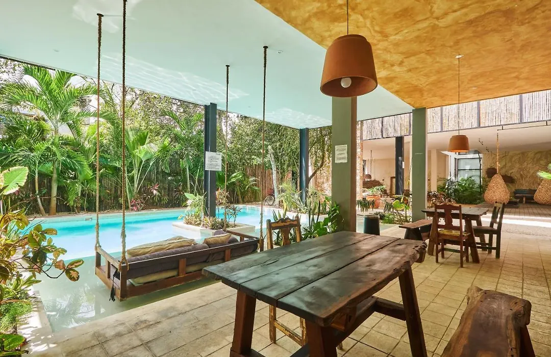 Lovely & Rustic Apartment Aldea Zama Private Terrace Shared Pool, Lounge Area & Garden-1