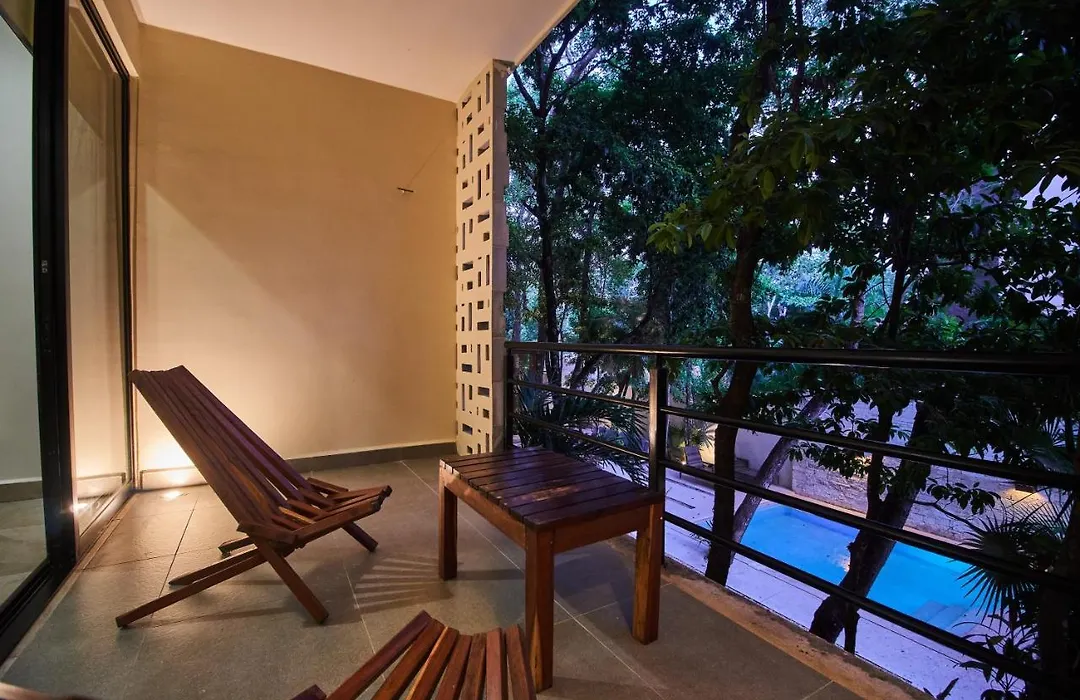 Modern & Fancy Apartment Aldea Zama Balcony With Seating Area Shared Pool Nice Amenities-1