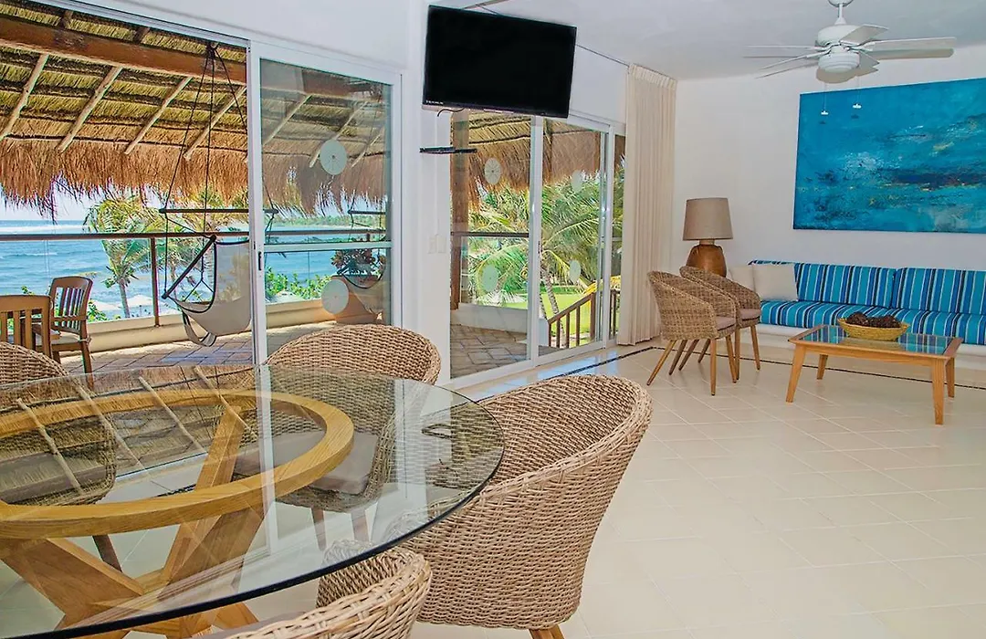 Las Villas Akumal 108 3 Bedroom Beachfront Second Floor Home-1