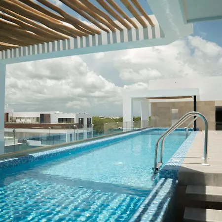 Tasteful And Lovely Apartment In Aldea Zama With Rooftop Pool Bar-2