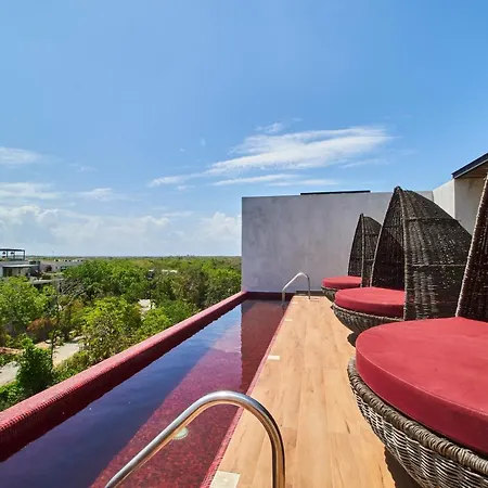 Elegant Trendy Apartment In Tulum With Infinity Pool, Breathtaking Jungle View & Bottle Of Wine Per Stay-2