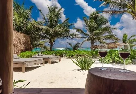 Beachfront Chuku House In Tulum Beach-3