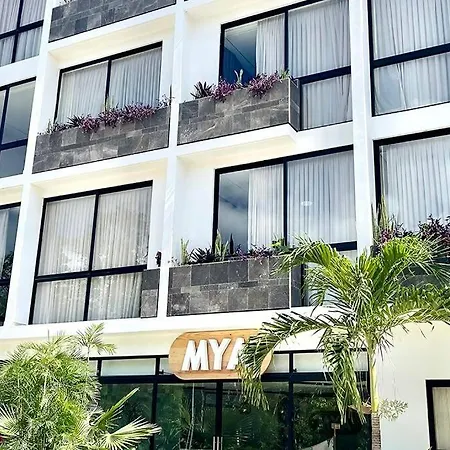 Fresh And Stylish Studio Aldea Zama Rooftop Pool Mya 109-3