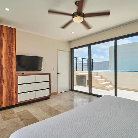 Spectacular & Exclusive Apartment In Tulum Private Plunge Pool, Terrace, Gym & Movie Theater-2