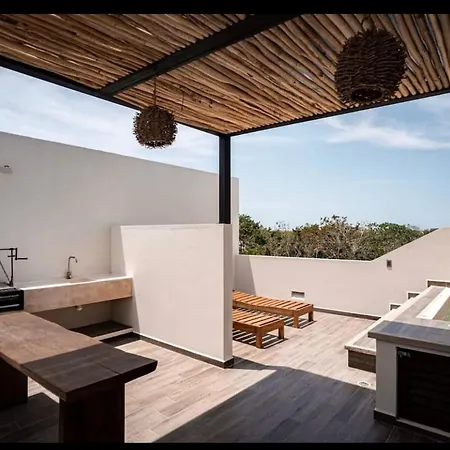 Penthouse En La Veleta Tulum Con Alberca Privada-3