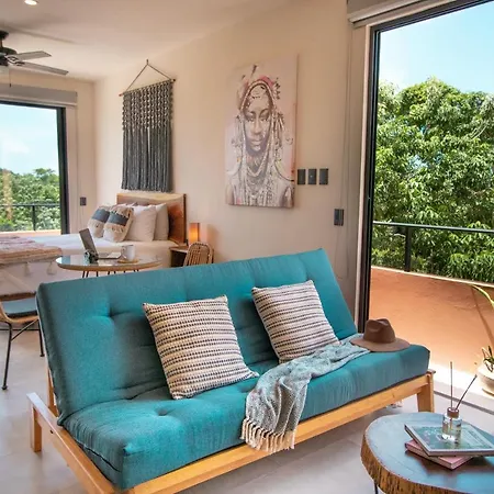 Beautiful Studio Apt In Tulum - 10Min Drive To The Beach-3