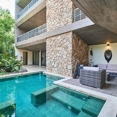 Trendy & Brand-New Apartment In Aldea Zama With Insta-Worthy Pool, Gym, Terrace & Sun Loungers-3