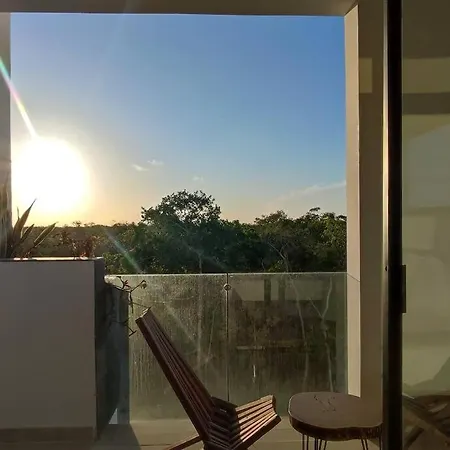 Mya 313 Modern Studio With Grate View Pool&Gym Aldea Zama-3