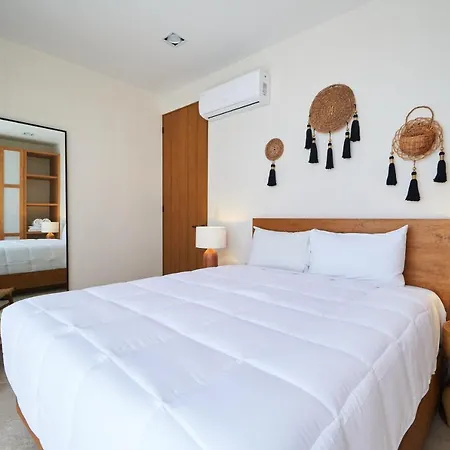 Two Fancy Apartments One Deal In Aldea Zama Rooftop With Plunge Pool, Shared Pool & Gym-2