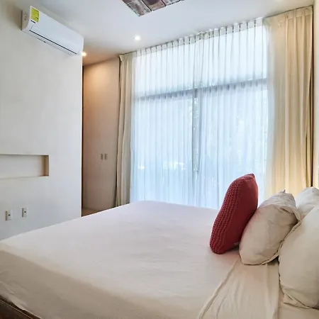 Lovely & Rustic Apartment Aldea Zama Private Terrace Shared Pool, Lounge Area & Garden-2