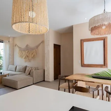 Lujoso Departamento Boho-Chic Con Alberca Privada-3