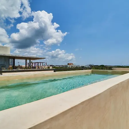 Serene & Double Floor Apt In Tulum With Private Terrace, Pool, Gym, And Lounge-3