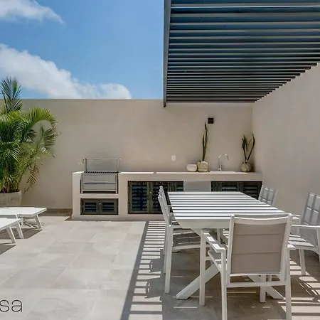 Private Jacuzzi, Rooftop & Pool, Tulum Vibes Apartment - Coba Edena-2