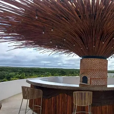 Espectacular Departamento Tulum Alberca Y Jacuzzi Appartement-3