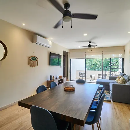Stunning & Peaceful Apartment Aldea Zama Kids Club, Campfire, Jacuzzi & Rooftop Pool-2