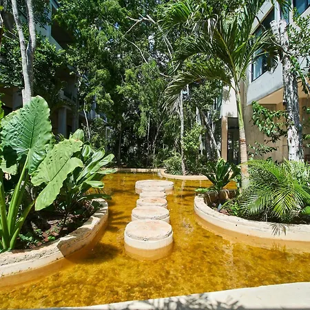 Serene & Double Floor Apt In Tulum With Private Terrace, Pool, Gym, And Lounge-2