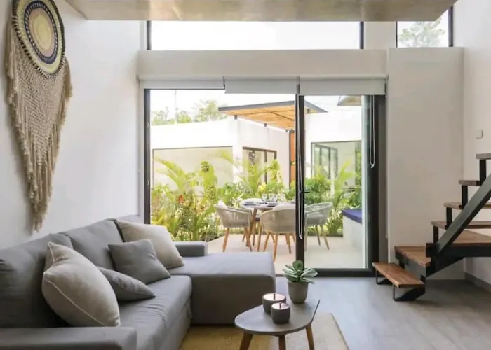 Appartement Neem 11 Stylish&Bright Apt 2 Pools, Ac, Gym & 50Mb Wifi à Tulum acceptant les animaux