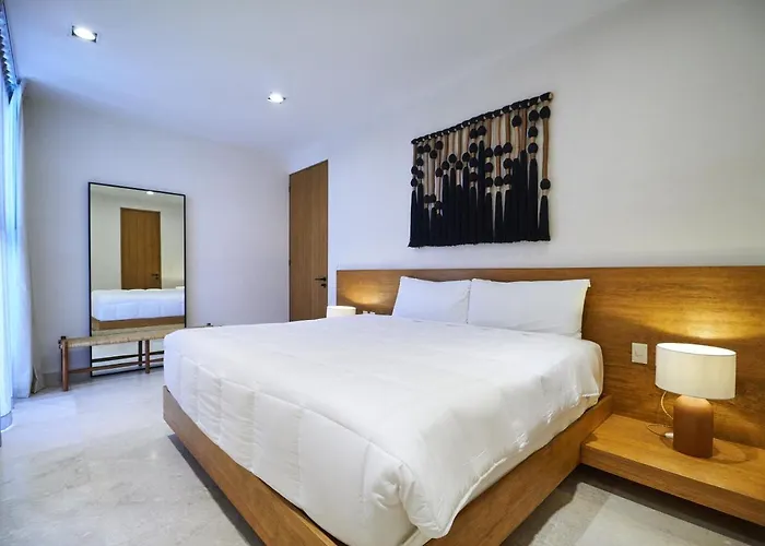 Boho-Style And Luxury Apartment In Aldea Zama With Plunge Pool, Gym, Shared Pool & Hammocks Tulum admite animales