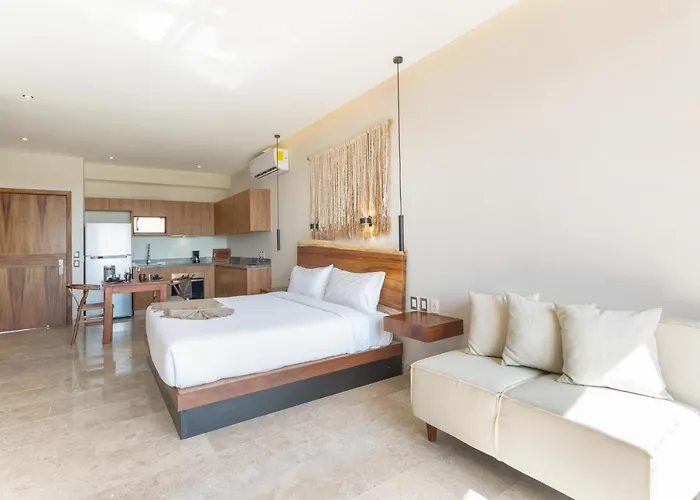 Two Lovely Studios One Deal In Tulum With Private Balcony, Shared Pool, Spa, Temazcal & Patio For Yoga