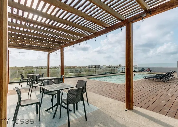 Stylish Rooftop With Pool & Jungle View In Tulum - Palalma 31 Apartamento admite animales