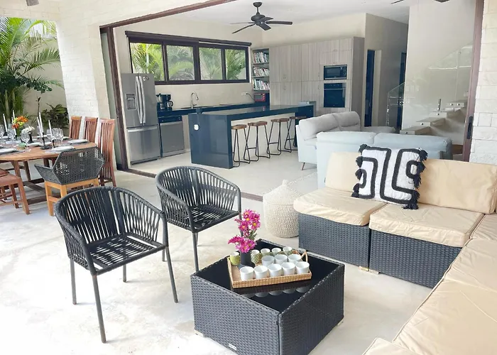 Luxury House Tomanoa - 10Pers - 4Rooms - Pool - Hotjacuzzi - Speed Wifi -Waterfall Tulum admite animales