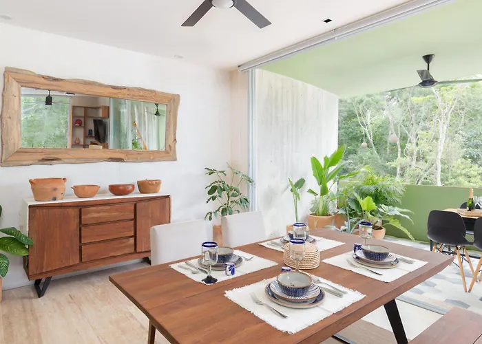 Casa Marisol 2Br Apartment - With Stunning Jungle Views! Al Aldea Zama Tulum acceptant les animaux